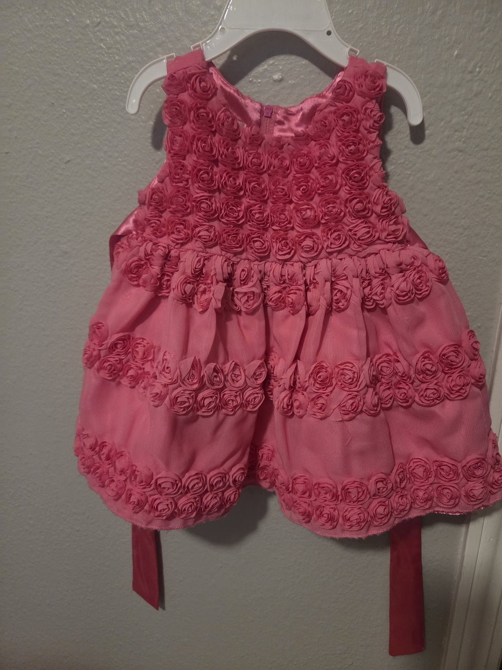 American Princess Hot Pink Rosette Party Dress
